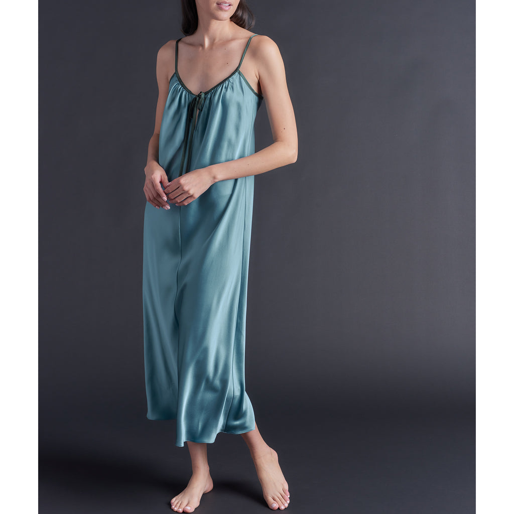 bydee orphic slip dress blue Thea Paneled in French Bias Silk Charmeuse – LFrank 45⅜ Detail ASOS Design Tapered Suit Size:1 years Clearance