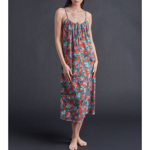 Thea Slip dress in Osterly Red Liberty Print Cotton Tana Lawn