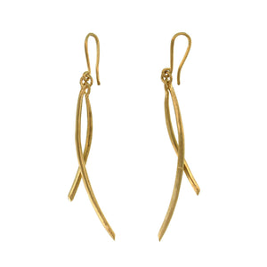 The Double Arc Drop Earrings