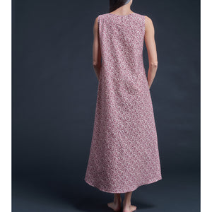 Ariadne Dress in Pink Wilderness Liberty Print Cotton Tana Lawn