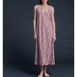 Ariadne Dress in Pink Wilderness Liberty Print Cotton Tana Lawn