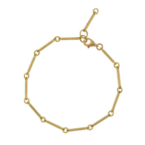 A Linked Bar Chain Bracelet