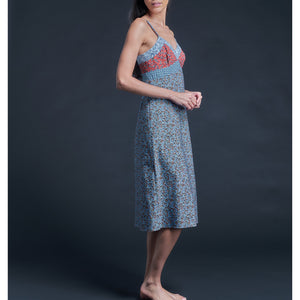 Cora Dress in Liberty Print Cotton Poplin - Star Anise