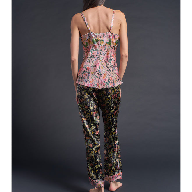 Pandora Camisole in Pink Lockwood Liberty Print Silk Charmeuse