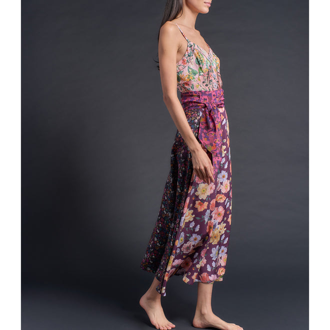 Cordelia Wrap Skirt in Jessica's Picnic Liberty Silk Crepe de Chine