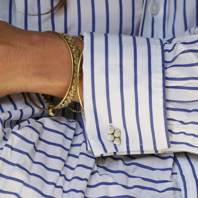 Sterling Silver Disc Cufflinks
