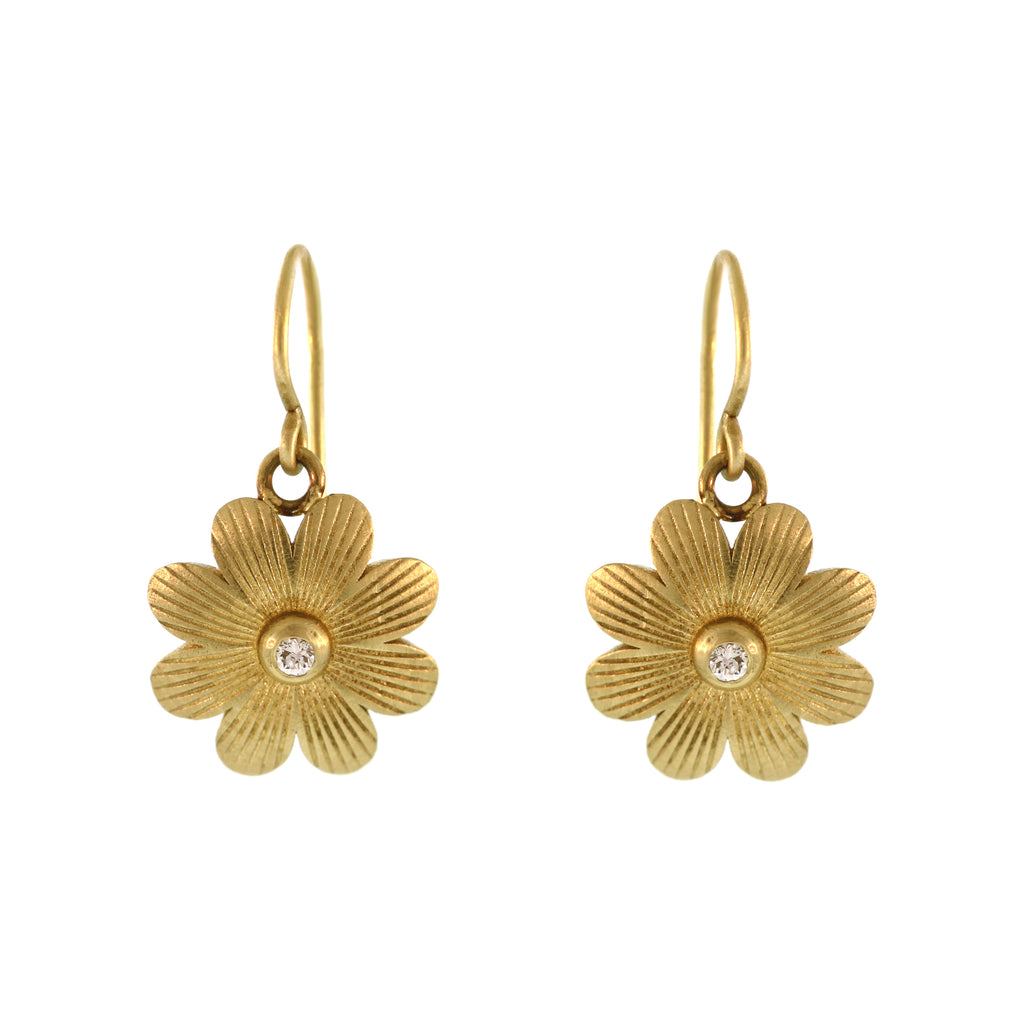 The Black Eyed Susan Flower Earrings