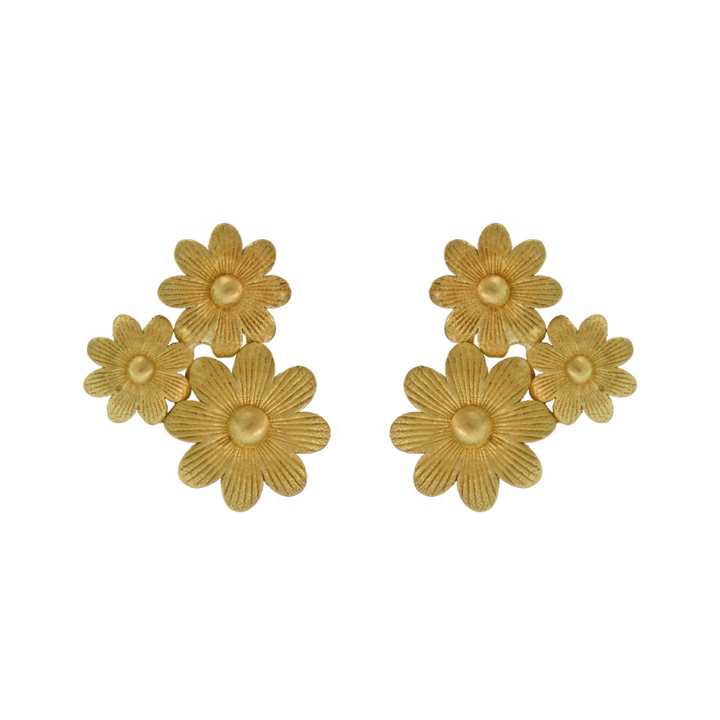 The Black-eyed Susan Cluster Studs