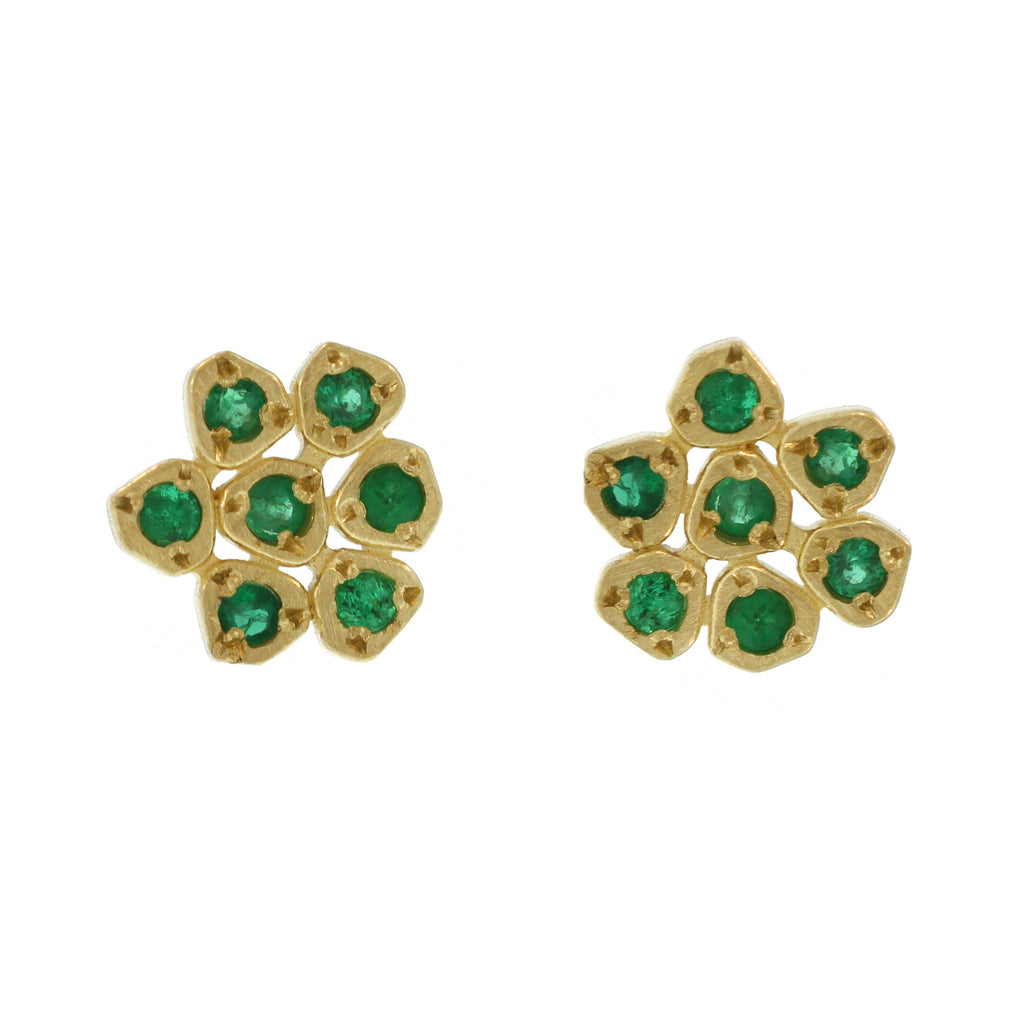 The Emerald Tribezel Flower Studs