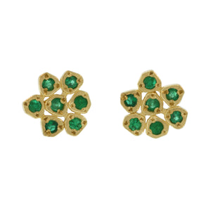 The Emerald Tribezel Flower Studs