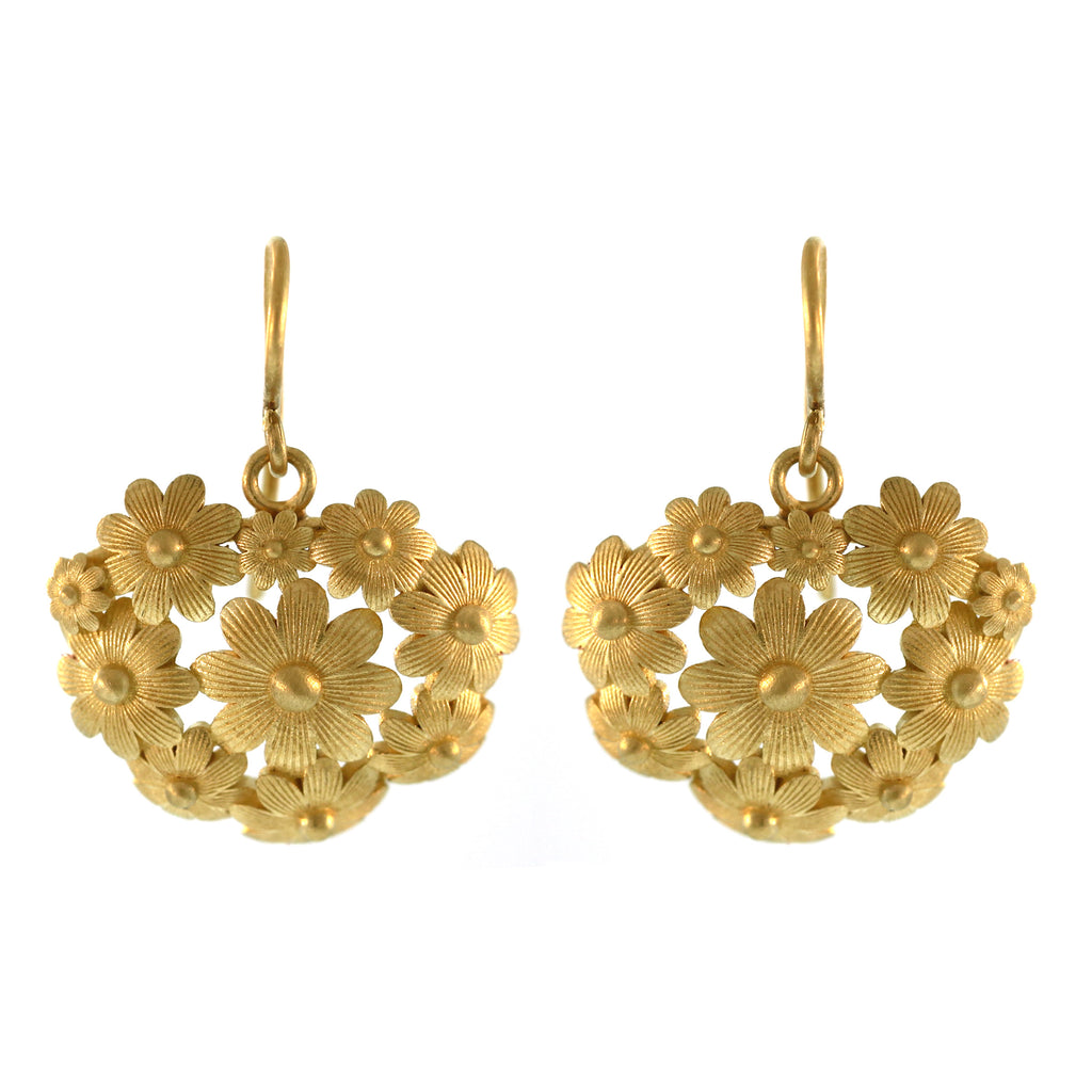 The Garden Party Floral Earrings - Horizontal
