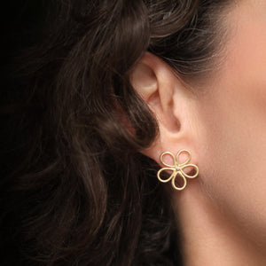A Large Pair of Diamond Daisy Stud Earrings