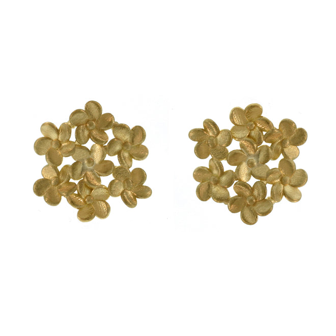 The Mini Plumeria Flower Cluster Studs
