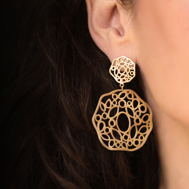 The Large Double Mosaic Earrings