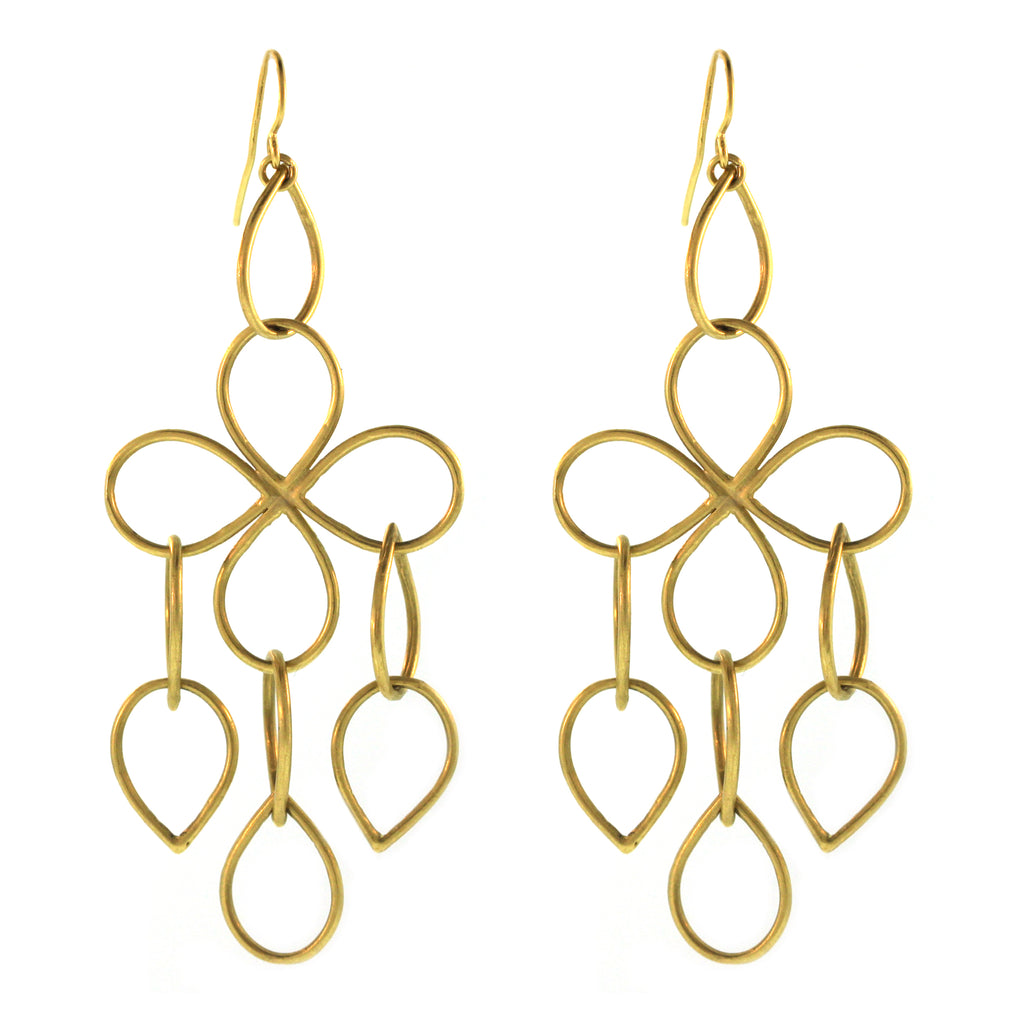 The Pear Loop Cluster Earrings