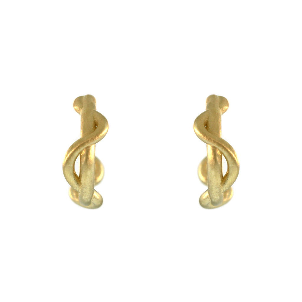 The Small Ribbon Hoop Earrings
