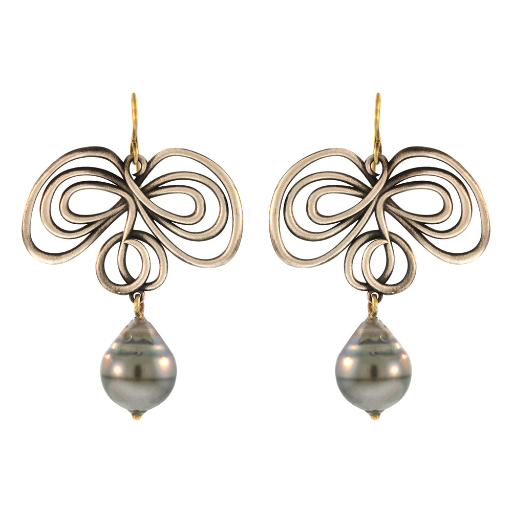 The Abstract Girandole Earrings in Sterling Silver
