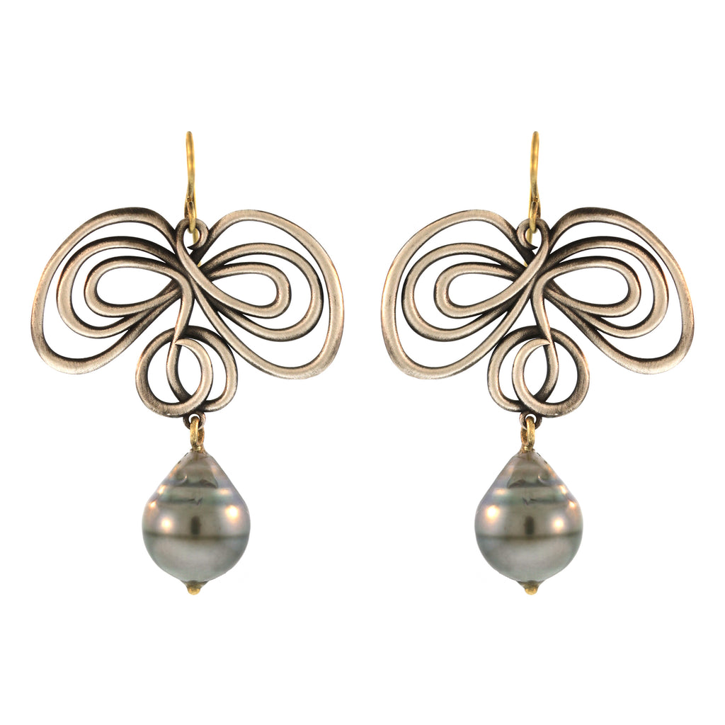 The Abstract Girandole Earrings in Sterling Silver