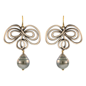 The Abstract Girandole Earrings in Sterling Silver