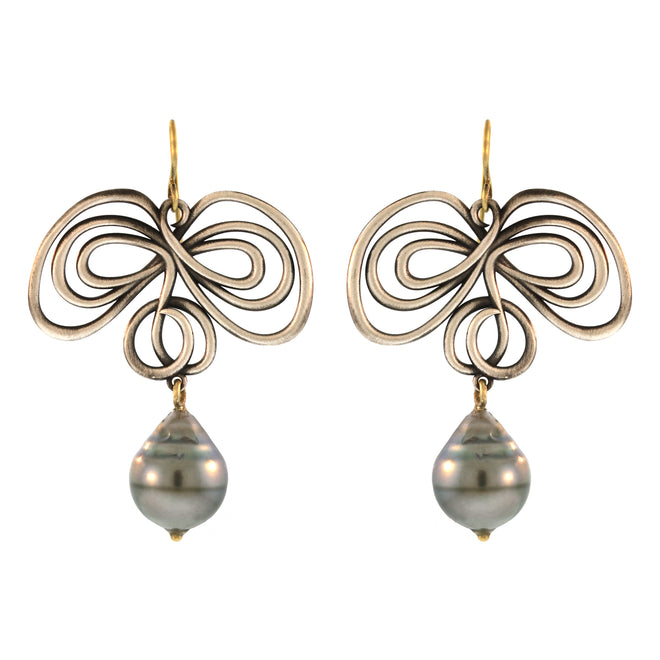 The Abstract Girandole Earrings in Sterling Silver