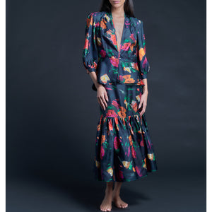 Elena Jacket in Liberty Print Silk Twill Aphrodite's Love