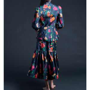 Elena Jacket in Liberty Print Silk Twill Aphrodite's Love