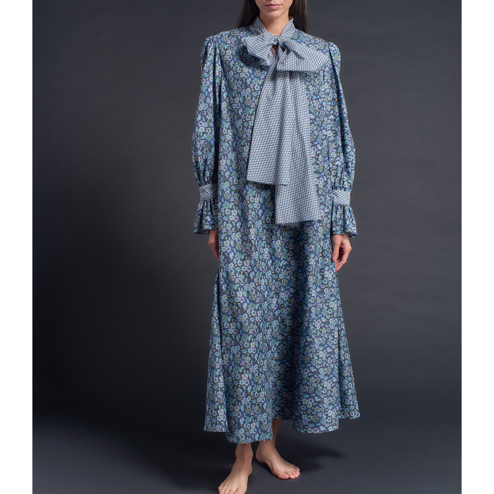 Faye Duster Dress in Liberty Print Cotton