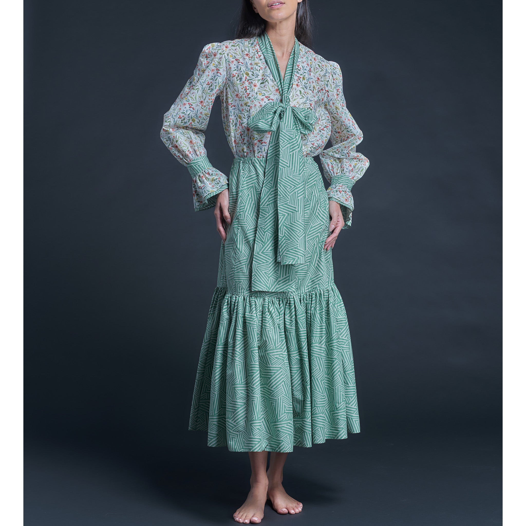 Isobel Blouse in Liberty Print Cotton Tana Lawn - Megumi Floral