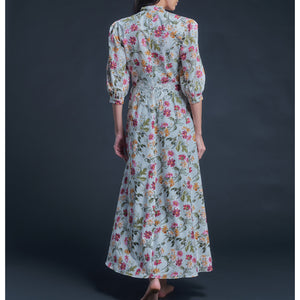 Maia Long Robe in Liberty Print Cotton Lawn - Barbara Covington