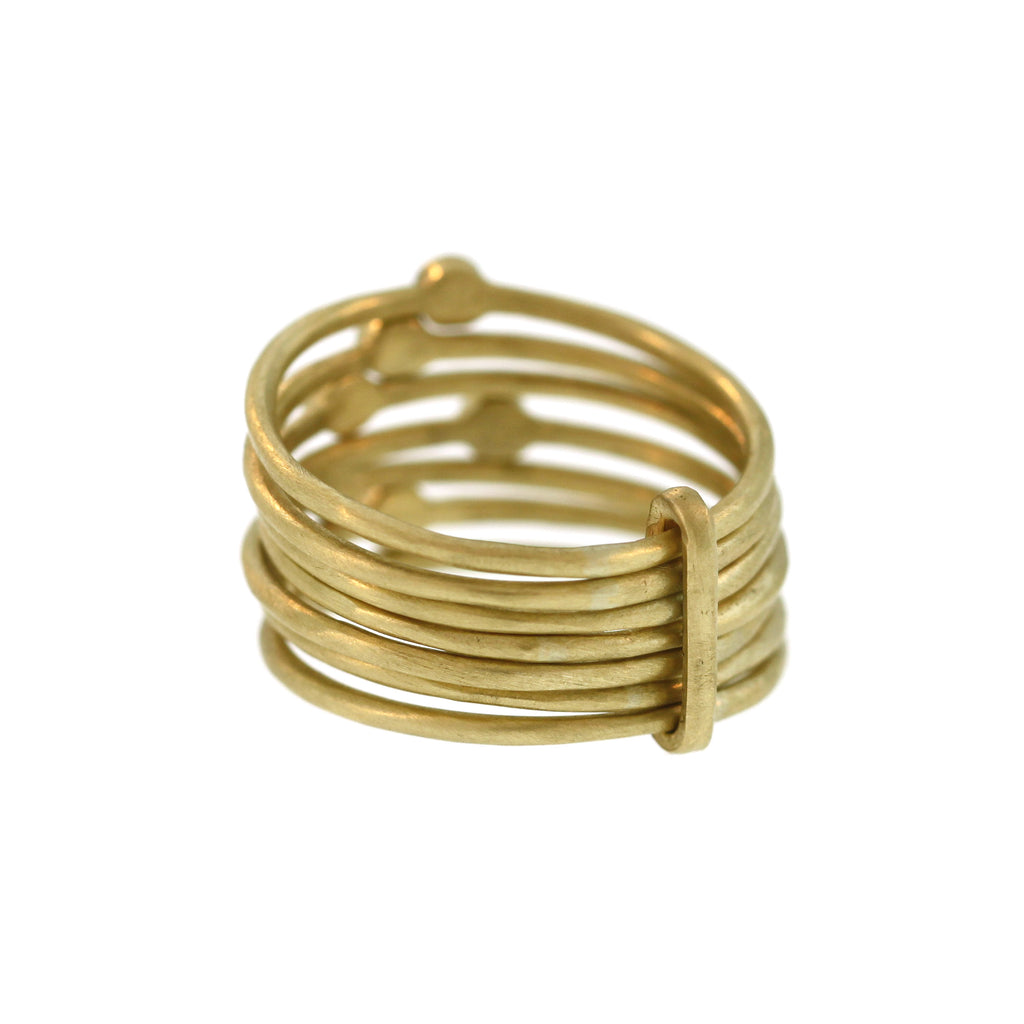 Seven Part Diamond Lucky Star Ring