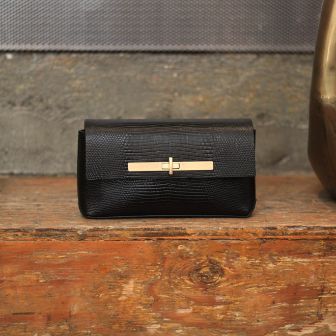 The LURA Mini Yve Bag in Onyx Cocco