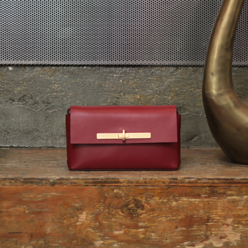 The LURA Mini Yve Bag in Ruby