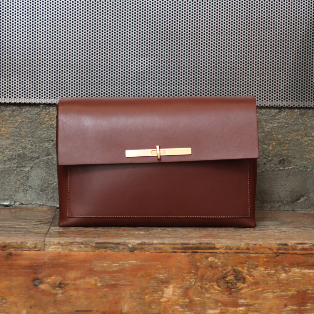 The LURA Yve Bag in Chestnut Calfskin