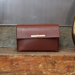 The LURA Yve Bag in Chestnut Calfskin