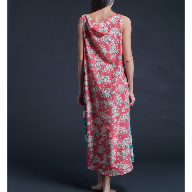 Mariana Sleeveless Liberty Cotton Tana Lawn Boatneck Dress - Archive Lilac