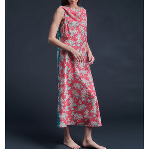Mariana Sleeveless Liberty Cotton Tana Lawn Boatneck Dress - Archive Lilac