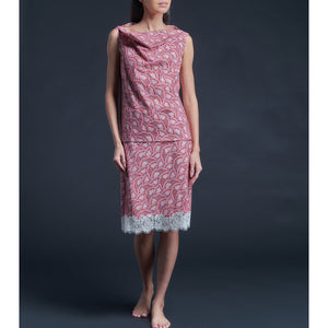 Mariana Sleeveless Liberty Print Cotton Tana Lawn Boatneck Shell - Pink Icarus Wings
