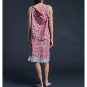 Mariana Sleeveless Liberty Print Cotton Tana Lawn Boatneck Shell - Pink Icarus Wings