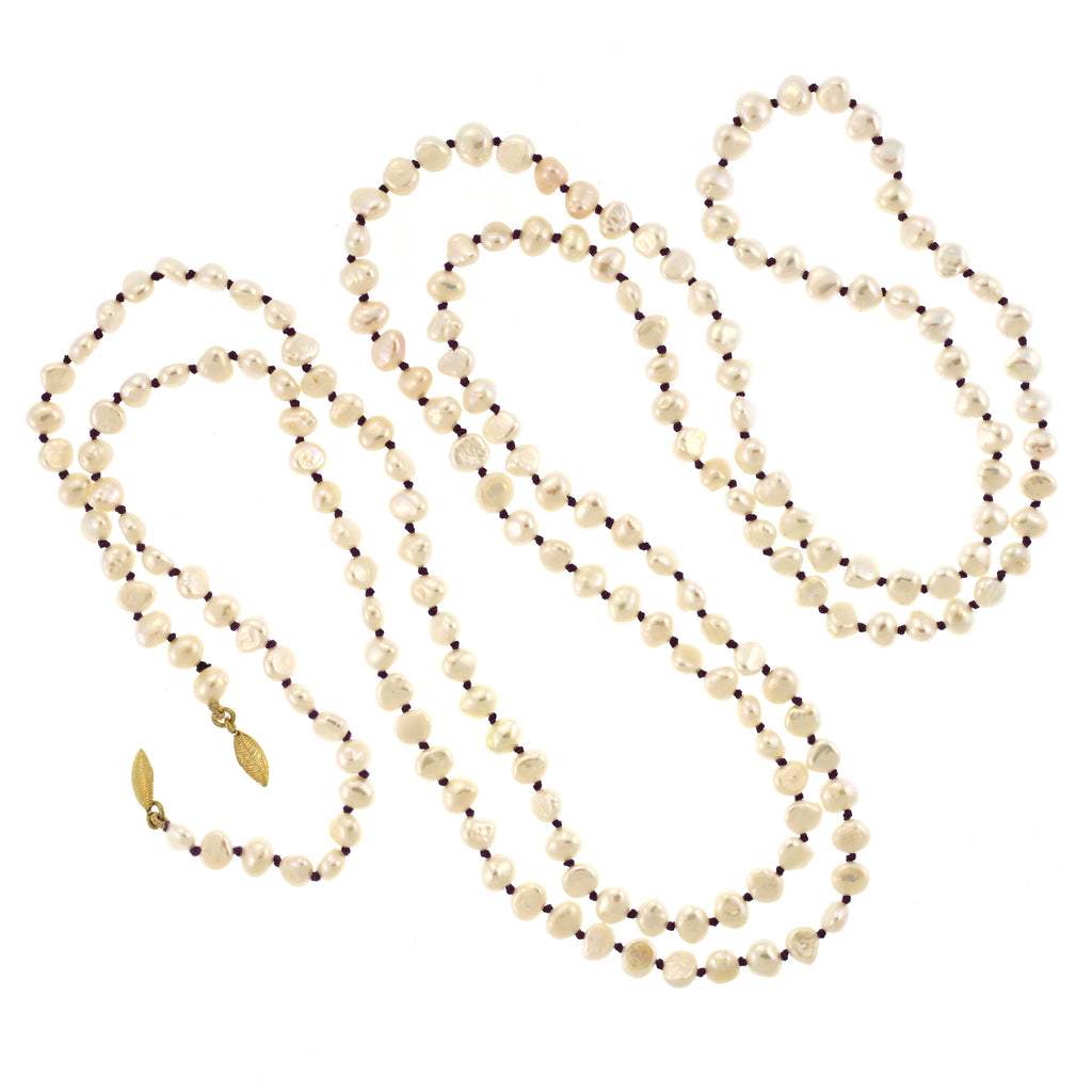 The Freshwater Pearl Lariat Necklace