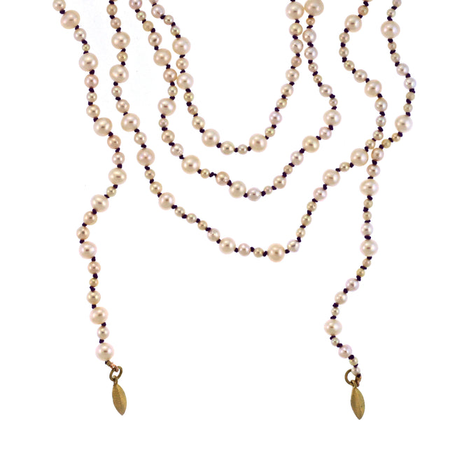 The Akoya Pearl Lariat Necklace