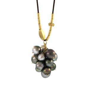 A Tahitian Pearl Cluster Necklace