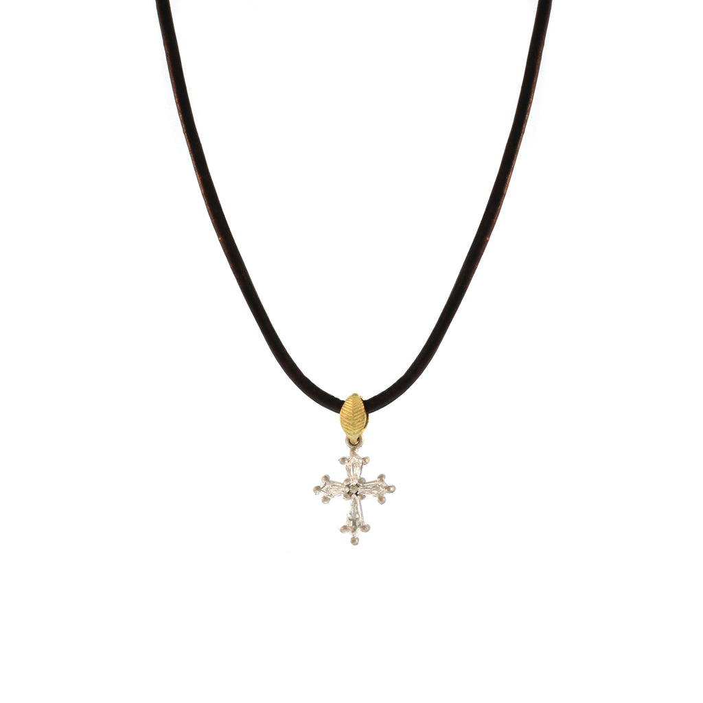 A Petite Diamond Cross Pendant