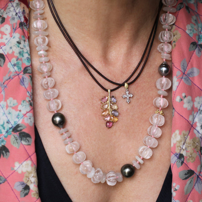 A Petite Diamond Cross Pendant