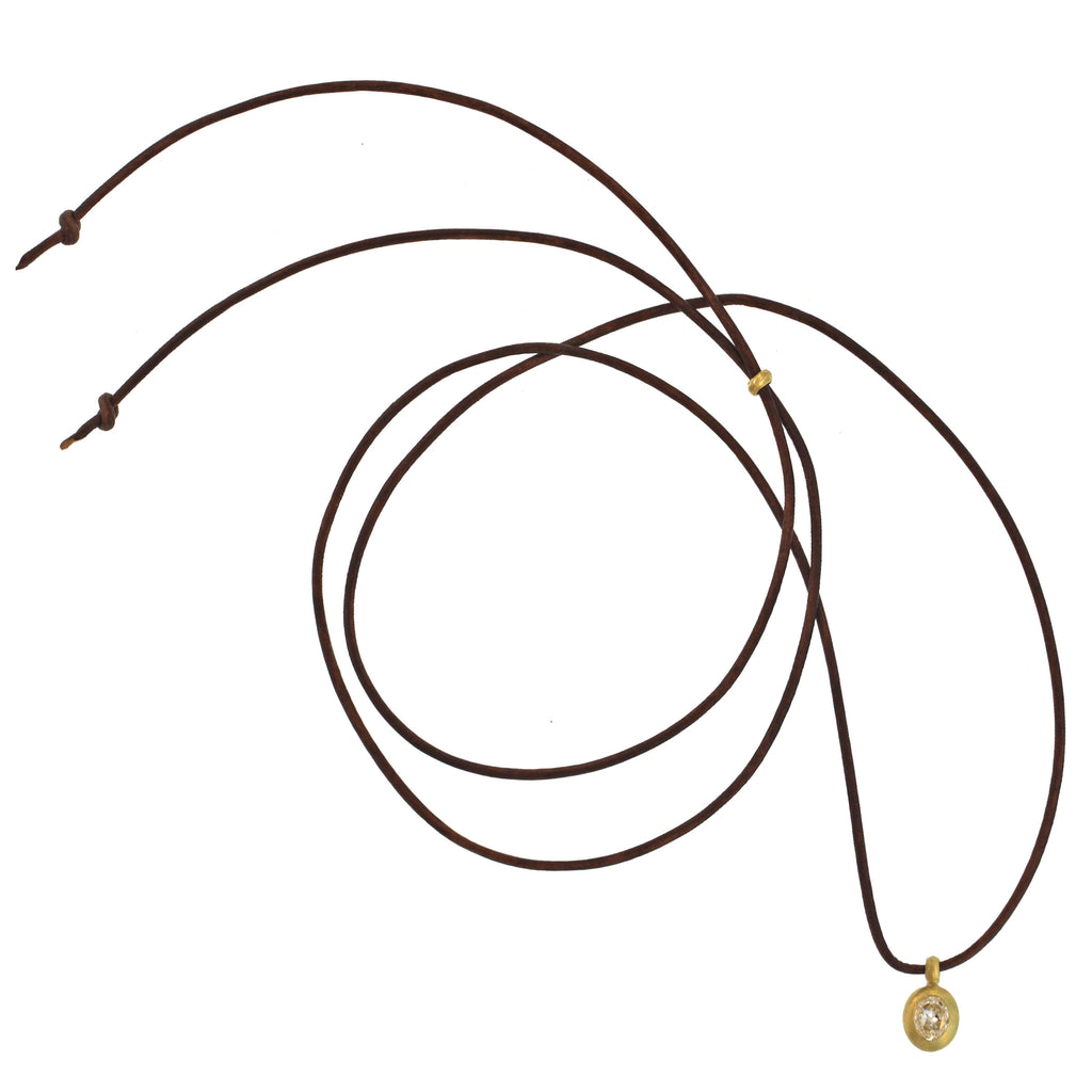 A Rose Cut Diamond Lozenge Pendant