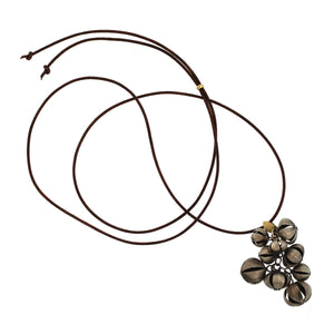 A Sterling Silver Cluster Lotus Bead Pendant
