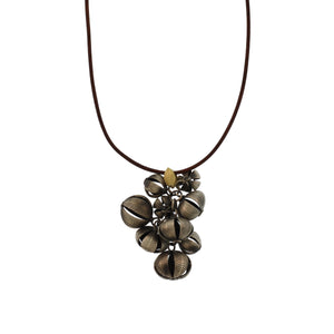 A Sterling Silver Cluster Lotus Bead Pendant