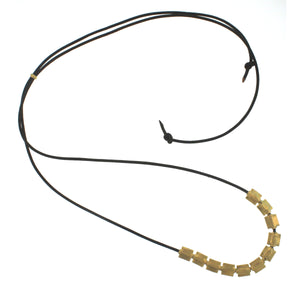 A Tibetan Gold Bead Necklace