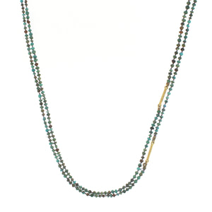 The Turquoise Long Bead Necklace