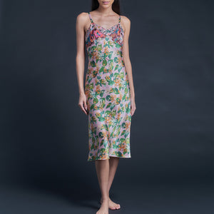 Pandora Dress in Pink Osterley Liberty Print Silk Charmeuse