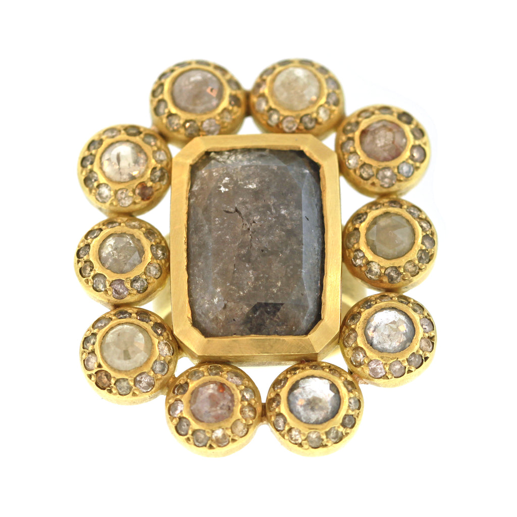 The Diamond Slice Frame Ring